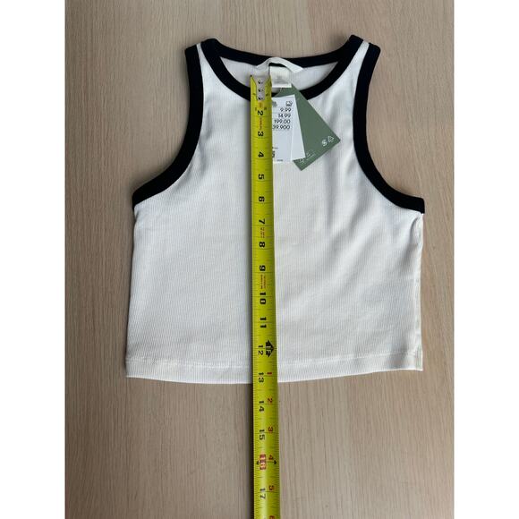 H&M Cotton Ribbed White Tanktop - New - Picture 4 of 5